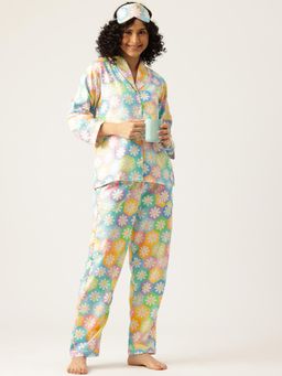 Bedgasm Sleepwear - Pastel Flower Nightwear (Set of 3)
