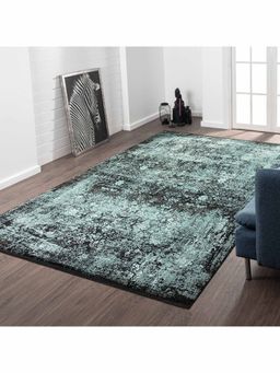 OBSESSIONS - Machine Made Anti-Static Traditional Carpet, Turquoise Blue