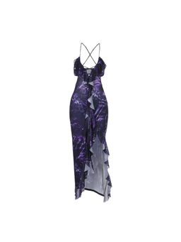 PARTIQ - Women Purple Printed Maxi Dress