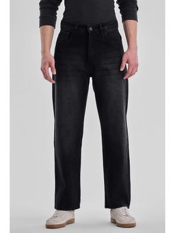 Snitch - Men Black Washed Loose Fit Casual Jeans