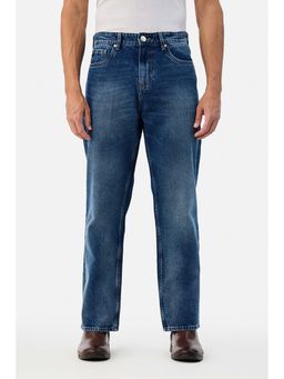Snitch - Men Blue Washed Straight Casual Jeans