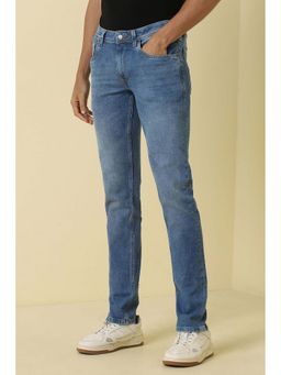 Allen Solly - Men Blue Solid Slim Fit Jeans