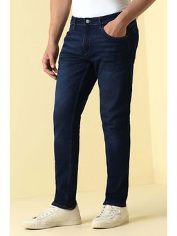 Allen Solly - Men Navy Blue Dark Wash Jeans