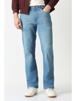 Van Heusen - Men Light Blue Mid Waist Boot Cut Jeans
