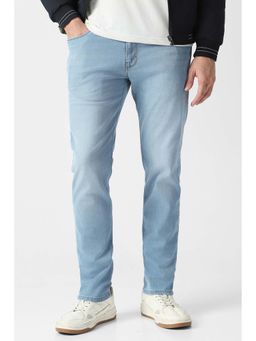 Van Heusen - Men Light Blue Smart Slim Fit Jeans