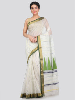 PinkLoom - Women's Cotton Silk Saree With Unstitched Blouse Piece