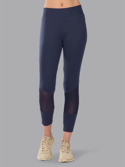 Kica - It'S All In The Mesh Leggings With Mesh Panels And High Waisted - Blue