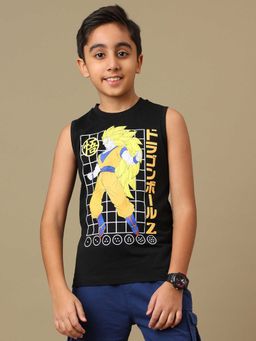 Kidsville - Official Dragon Ball Z Super Saiyan Goku Boys Hd Graphic Regular Fit T-Shirt