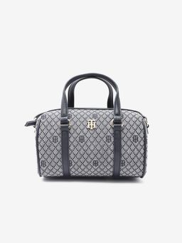 Tommy Hilfiger - Logo Blue Polyester Handbag With Detachable Strap