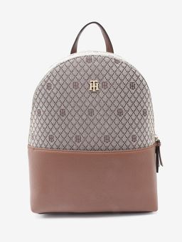 Tommy Hilfiger - Logo Brown Polyester Backpack