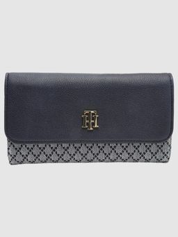Tommy Hilfiger - Logo Blue Polyester Bi-Fold Wallet