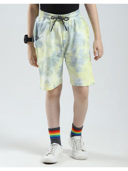 Monte Carlo - Boys Yellow Tie & Dye Regular Fit Shorts