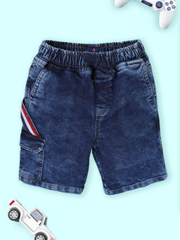 KiddoPanti - Boys Blue Denim Cargo Shorts
