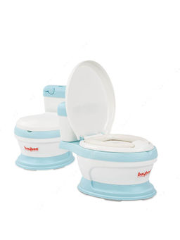 BAYBEE - Blue Plastic Gusto Western Toilet Potty Seat