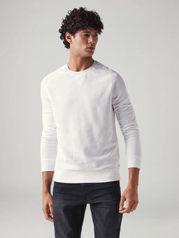 Levi's - Men White Solid Regular Fit T-shirt