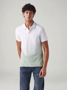 Levi's - Men White Ombre Slim Fit Polo T-shirt