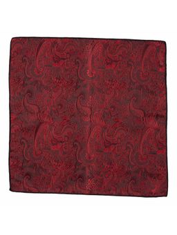 The Tie Hub - Paisley Maroon Microfiber Pocket Square