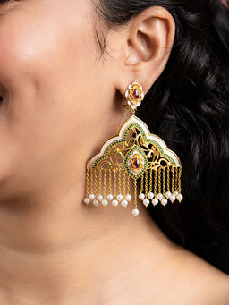 Shaya by CaratLane - 925 Silver Shaya by CaratLane Bindaas Bahu Earrings in Gold Plated