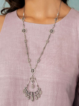 Shaya by CaratLane - Liesel Necklace in Oxidised 925 Silver