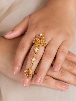 Shaya by CaratLane - Bridechilla Ring in Gold Plated 925 Silver