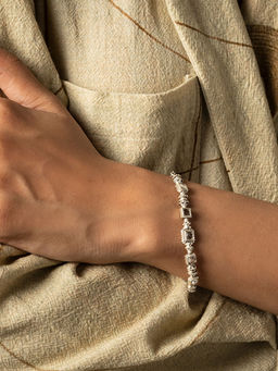 Shaya by CaratLane - Candida Bracelet in 925 Oxidised Silver