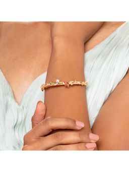 Shaya by CaratLane - Dramatic Daadi Bracelet in Gold Plated 925 Silver