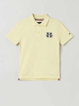 Tommy Hilfiger - Boys Solid Regular Fit Cotton Polo T-Shirt
