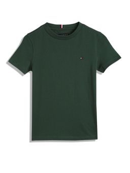 Tommy Hilfiger - Boys Solid Regular Fit Cotton T-Shirt