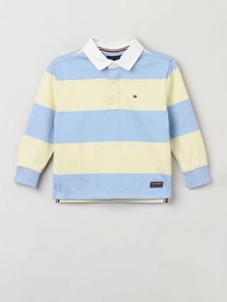 Tommy Hilfiger - Boys Striped Relaxed Fit Cotton Polo T-Shirt