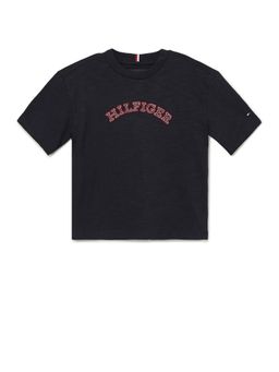 Tommy Hilfiger - Boys Logo Regular Fit Cotton T-Shirt