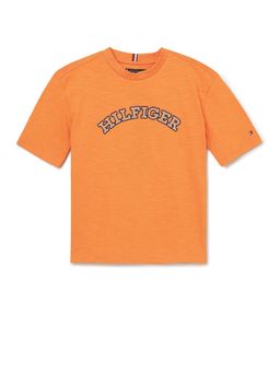 Tommy Hilfiger - Boys Logo Regular Fit Cotton T-Shirt