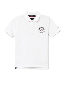 Tommy Hilfiger - Boys Solid Regular Fit Cotton Polo T-Shirt