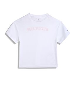 Tommy Hilfiger - Girls Logo Regular Fit Cotton T-Shirt