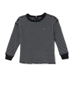 Tommy Hilfiger - Boys Striped Relaxed Fit Cotton T-Shirt