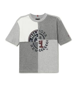 Tommy Hilfiger - Boys Colorblock Relaxed Fit Cotton T-Shirt