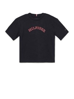 Tommy Hilfiger - Boys Logo Regular Fit Cotton T-Shirt