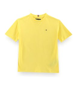 Tommy Hilfiger - Boys Solid Regular Fit Cotton T-Shirt