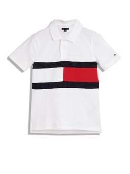 Tommy Hilfiger - Boys Logo Regular Fit Cotton Polo T-Shirt