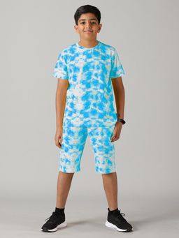 KiddoPanti - Boys Tie & Dye T-shirt - Blue