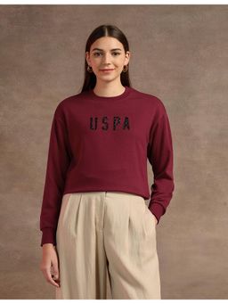 U.S. POLO ASSN. - Drop Shoulder Studded Sweatshirt