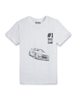 Gini & Jony - Boys Graphic Print Cotton T-Shirt