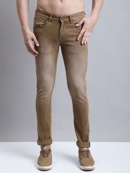 Cantabil - Men Casual Brown Denim Jeans
