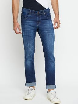 Cantabil - Men Blue Solid Casual Jeans