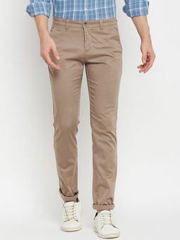 Cantabil - Men Brown Casual Trouser