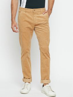 Cantabil - Men Beige Casual Trouser