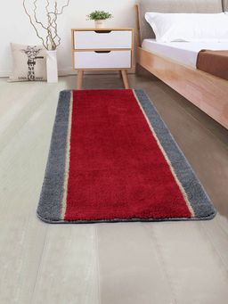 Saral Home - Soft Microfiber Anti-Skid Runner-Red-60X140 Cm
