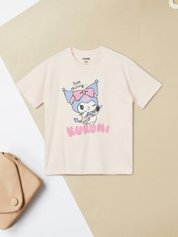 max - Pink Girls Graphic Printed T-Shirt
