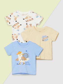 max - Multi-Color Boys Printed T-Shirt (Pack of 3)