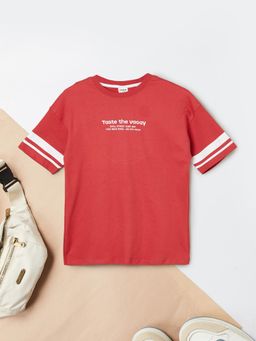 max - Boys Oversized Embroidered T-Shirt