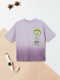 max - Purple Boys Spongebob Oversized T-Shirt